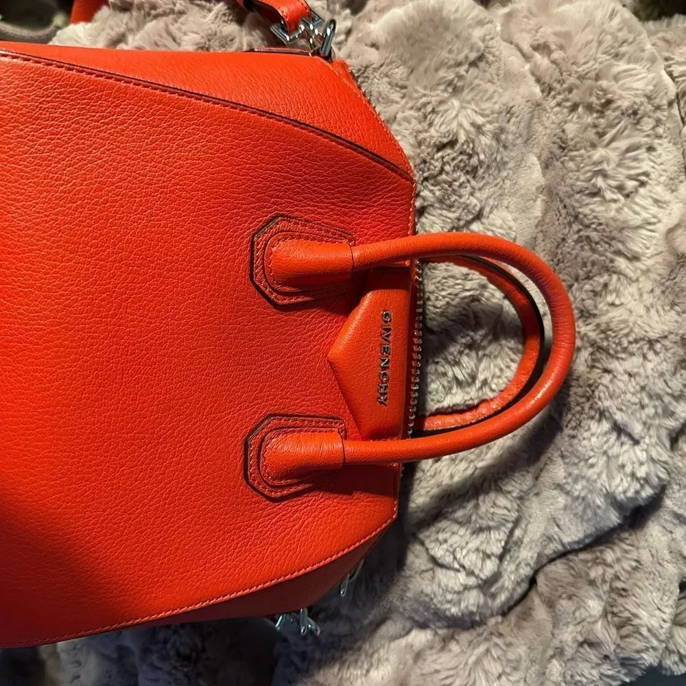 Givenchy Red Satchel Bag